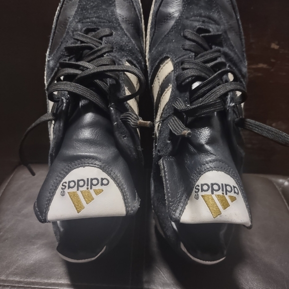 Adidas Indoor Shoes Vintage Men's Black Sneakers - Picture 6 of 8